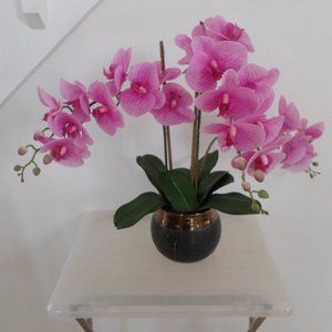 Fuchsia Fabric Orchid Floral Arrangement